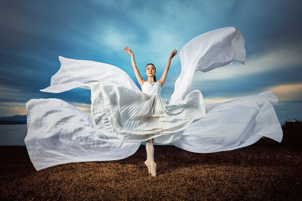 Photograph Pattanawit Suntiniwat Fabrics Ballet Dance on One Eyeland